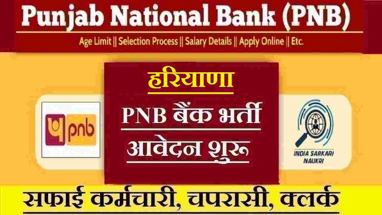 हरियाणा प्राइवेट बैंक भर्ती। Haryana PNB Bank Recruitment 2025