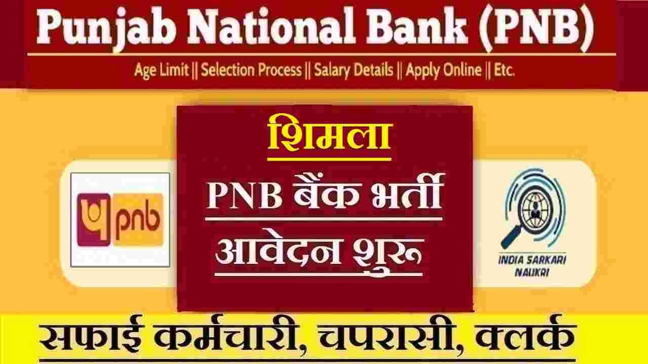 Shimla PNB Bank Recruitment